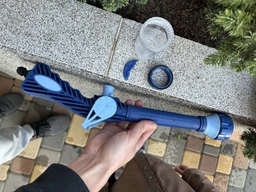 Насадка на шланг водомет для полива Ez Jet Water Cannon распылитель воды с отсеком для моющих средств Пистолет для мойки автомобиля