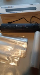 Вакууматор Vacuum Sealer вакуумный упаковщик для еды, бытовой вакууматор черный фото от покупателей 14