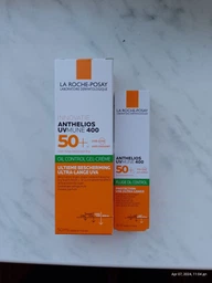 Гель-крем La Roche-Posay Anthelios UVA 400 Oil Control с матирующим эффектом для жирной чувствительной кожи лица очень высокий уровень защиты от UVB и от очень длинных UVA лучей SPF 50+ 50 мл (3337875546430) фото от покупателей 3
