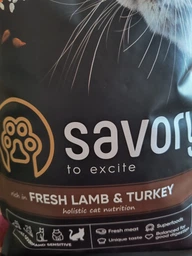Сухой корм для взрослых капризных кошек Savory (индейка и утка) 2 кг фото от покупателей 2