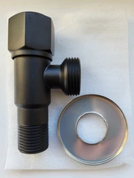 Кран кутовий кульовий Professional 1/2"X1/2" NV-QP888 BLACK фото от покупателей 1