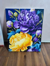 Картина по номерам 40×50 см Kontur. Насыщенные пионы. DS0491