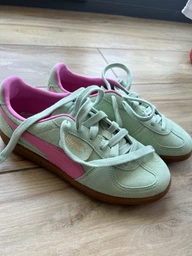 Женские кеды кожаные низкие Puma Palermo 39646352 37 (4UK) 23 см Aquatic-Dark Myrtle (4067983479243) фото от покупателей 3