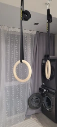 Деревянные гимнастические кольца со стропами Troli Wooden Rings with Slings 4,5 метра х 25мм 28мм фото от покупателей 5