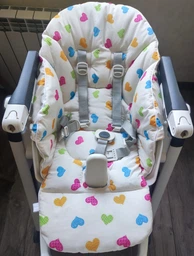 Чохол на стільчик для годування Peg Perego Siesta плащівка Білий DavLu (000461) фото від покупців 2