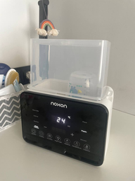 Стерилізатор та підігрівач для дитячих пляшечок NOXON 5в1 на дві пляшечки електричний цифровий з підсвічуванням та таймером із підставкою стерелізації яєць