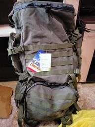 Тактичний каркасний похідний рюкзак Over Earth модель 625 80 літрів кайот фото від покупців 1