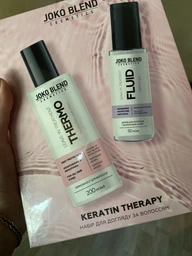 Набор для ухода за волосами Joko Blend Keratin Therapy Спрей-термозащита 200 мл + Флюид Кератиновый шелк 50 мл (4823109408975) фото от покупателей 9