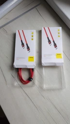 Кабель Baseus Cafule Type-C 3A PD 2.0 60W Flash Charging 2.0 м Red/Black (CATKLF-H91) фото от покупателей 12