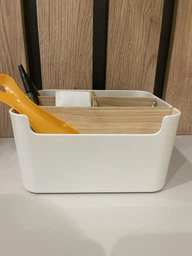 Органайзер для мелочей MBM HOME FH-02 WHITE/WOOD белый/дерево фото от покупателей 2