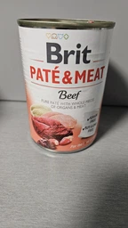 Консервований корм для собак з яловичиною та індичкою Brit Pate & Meat Beef 400 г