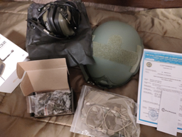 Балістичний шолом каска FAST Helmet NIJ IIIA оливковий+Тактичні навушники M32+кавер