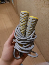 Скакалка Power Play 4206 2.75 м, Grey/Yellow фото від покупців 1