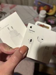 Наушники Apple iPhone EarPods USB-C Headphones Белые (MTJY3ZM/A)