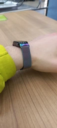 Металлический ремешок миланское плетение MRK Milano с магнитной застежкой для Mi Smart Band 8/9/10 графит (mrk3497) фото от покупателей 1