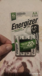 Аккумулятор Energizer Recharge Power Plus, AA, 2000 mAh, Ni-MH, блистер 4 шт фото от покупателей 3