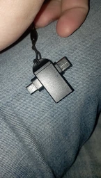 Комбінований 2в1 перехідник з USB-A на USB-C + MicroUSB для смартфона/ноутбука OEM UA2MIX-01, OTG адаптер фото від покупців 3