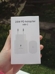 Швидка зарядка 25W для Samsung Galaxy Super Fast Charging PD type-C PRC-TA800, зарядний пристрій білий фото от покупателей 11