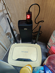 Кабель для роутера від USB 5V на DC 9V або 12V (перемикач) | "Wi-Fi без світла" від Повербанка (і для для інших пристроїв з живленням DC, 5.5x2.1mm / 3.5x1.35mm) | адаптер/перехідник фото від покупців 1
