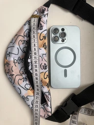 Сумка поясная бананка 4Profi с принтом Girls white с одним отделением 18231