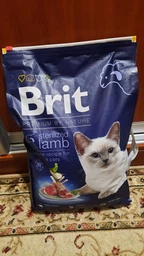Сухий корм з ягням Brit Premium Sterilized Lamb Бріт Преміум для стерилізованих котів 8 кг + наповнювач в подарунок (8595602553242) фото от покупателей 4