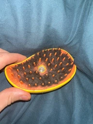Паровая щетка расческа для вычесывания шерсти котов 3 в 1 Steamy Cat Brush Желтая фото от покупателей 1