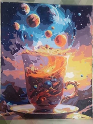 Картина за номерами Kontur 40×50 см. Космічне латте DS0587