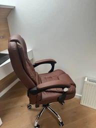 Крісло керівника з підставкою для ніг VIRGO X9 Brown фото від покупців 16