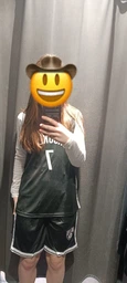 Форма баскетбольная детская NBA BROOKLYN 7 SP-Sport 3581 2XL, 16-18лет, 160-165см черный-белый