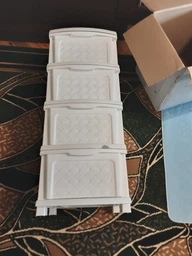 Комод пластиковий на 4 ящики R-Plastic "Компакт Плюс", Білий фото від покупців 2