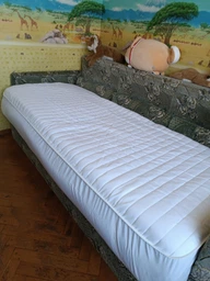 Наматрацник U-TEK. Simple, стьобаний, на резинках-80х190 фото від покупців 6