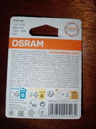 Автолампи Osram Original Line PY21W (7507-02B) фото від покупців 2