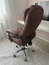 Крісло керівника з підставкою для ніг VIRGO X9 Brown фото від покупців 10