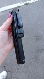 Селфі палиця штатив трипод для телефона з пультом 64 см. Bluetooth XO Black (SS09) фото від покупців 2