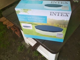 Тент-чохол для каркасного басейну Intex 28031, 366 см фото від покупців 5