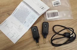 Бездротовий Bluetooth адаптер передавач та аудіоприймач AUX трансмітер 3,5мм з вбудованим акумулятором та мікрофоном BT 5.1 фото від покупців 2