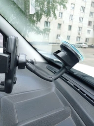 Автомобільний тримач для телефона Promate DashMount Black (dashmount.black) фото от покупателей 3