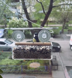 Кормушка для птиц на окно House_for_birds "Лоджия" фото от покупателей 12