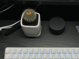 Керамический горшок для суккулентов Mini Plant маленького размера 6,4х6,5см Квадратный Бирюзовый