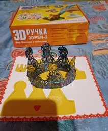 3D-ручка Полный набор с Эко Пластиком PLA, Трафаретами и LCD экраном Желтая (54012301) фото от покупателей 3
