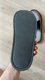 Мужские домашние тапочки с закрытым носком FX shoes 21001 40-41 24.5 см Серые (2820000015112) фото от покупателей 3