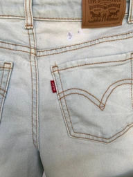 Подростковые джинсовые шорты для девочки Levi`s 4EH272-L9T 158 см Голубые (3666643146160)
