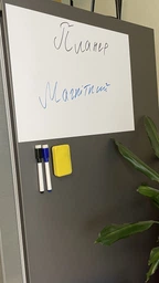 Планер магнітний на холодильник A3 дошка з 2 маркерами магнітними та 1 магнітною губкою щоденник трекер розклад уроків календар на мiсяць тиждень планінг магнітна дошка на холодильник 42*30 см Aland Way Білий 2100006 фото від покупців 18