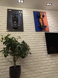 Арт Тримач Рамка на Стіну 80x50 см. для Фірмового Конструктора Technic McLaren Formula 1 F1 (42141) / Гоночний автомобіль / Type-B фото від покупців 2