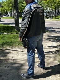 Сумка на бедро из натуральной кожи Ridl Harley Davidson черная 902610Harley Davidson фото от покупателей 3
