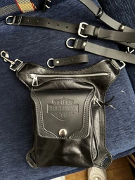 Сумка на бедро из натуральной кожи Ridl Harley Davidson черная 902610Harley Davidson фото от покупателей 1