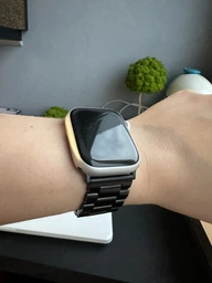 Металевий ремінець Fruct 3-Bead Metal Band для Apple Watch 38/40/41/42 mm Black