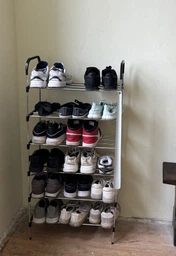 Полка для обуви 6 ярусов модульная складная New shoe rack металлическая органайзер стойка для обуви