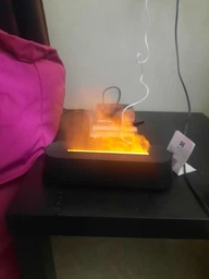 Зволожувач повітря Flame Diffuser Aroma, нічник лампа, світильник з LED RGB підсвіткою, ефектом полум'я та ароматизацією, з пультом фото від покупців 3