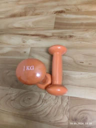Гантелі вінілові пара LiveUp VINYL DUMBBELL EGG HEAD фото от покупателей 2